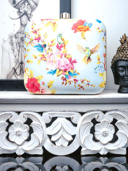 NR by Nidhi Rathi - Printed Blue Clutch