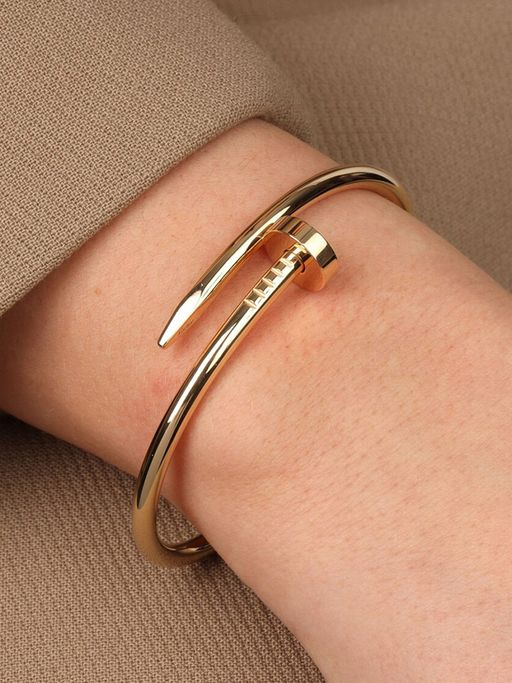 Jewels Galaxy Gold Plated Stainless Steel Anti Tarnish Nail Bracelet