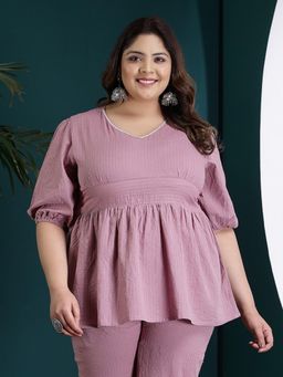 Stylum - Women's Plus Size Woven Kantha Cotton Tunic