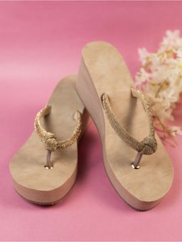 The White Pole - Women Nude Synthetic Wedges