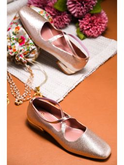 The White Pole - Women Rose Gold Synthetic Leather Pumps