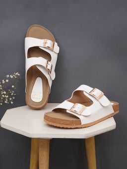 The White Pole - Women White Synthetic Sandals