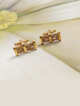 Suhani Pittie - Gold Python Cufflinks