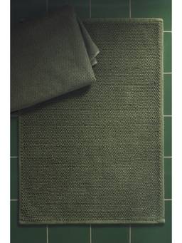 H&M - Green Cotton Bath Mat