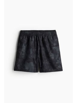 H&M - Men Black Mid-Length Sports Shorts With Drymove