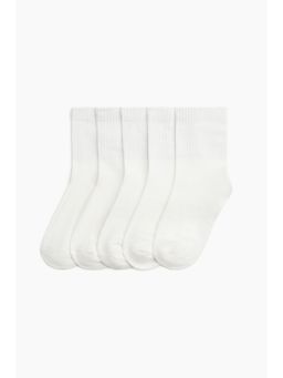 H&M - Women White 5-pack socks