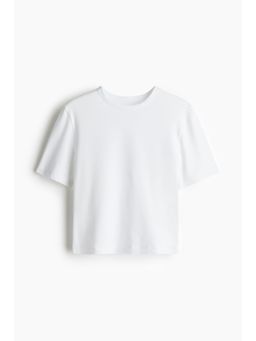 H&M MOVE - Cropped Sports Top With Dry move White
