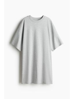 H&M - Women Grey Oversized T-Shirt Dress