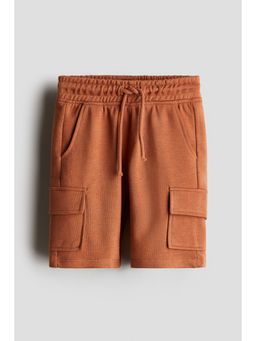 H&M - Boys Orange Cargo Sweatshirt Shorts