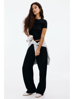 H&M - Women Black Wide Joggers