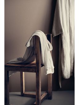 H&M - Women White Muslin Dressing Gown