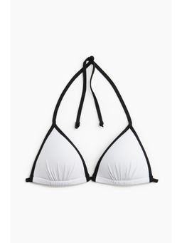 H&M - Women White Push-Up Triangle Bikini Top