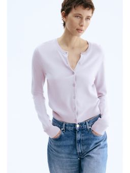 H&M - Women Purple Fine-Knit Cardigan
