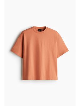 H&M - Men Orange Loose Fit T-Shirt