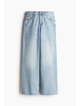 H&M - Women Blue Wide High Jeans