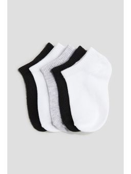 H&M - Unisex White 5-pack trainer socks