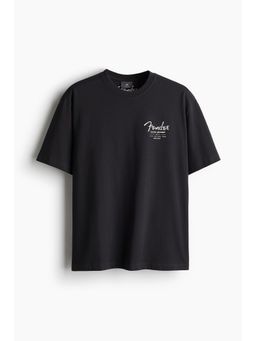 H&M - Men Green Loose Fit T-Shirt