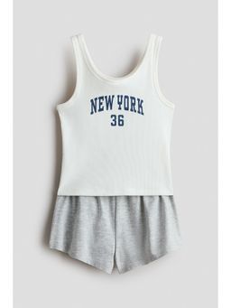 H&M - Girls Grey Cotton pyjamas