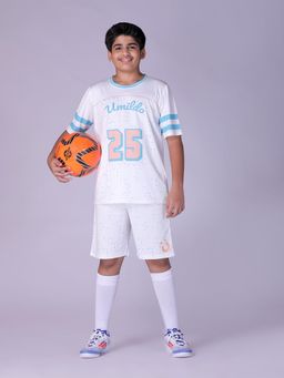 UMILDO - Boy's Active Sports Wear Dot Printed Jersey and Shorts (Set of 2)