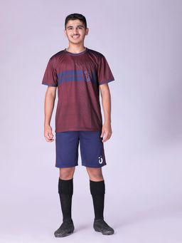 UMILDO - Boy's Active Sports Wear Chest Printed Jersey and Shorts (Set of 2)