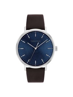Calvin Klein - Modern Mesh Quartz Blue Round Dial Mens Watch - 25200052