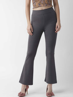 Xpose - Women Grey Comfort Flared High-rise Treggings