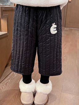 Hopscotch - Girls Black Textured Pants