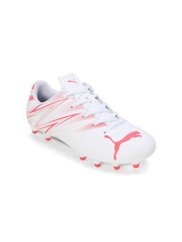 Puma - Attacanto Fg/Ag Kids White Football Shoes