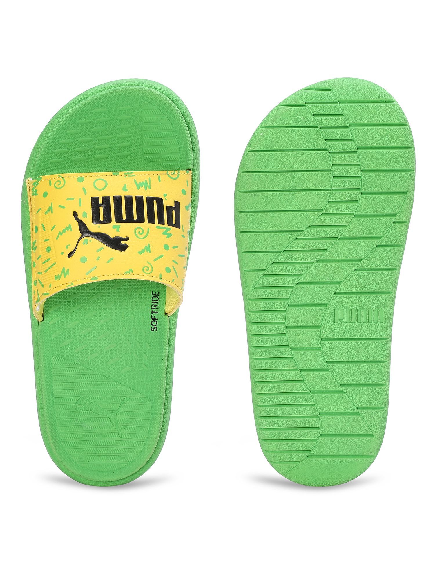 HOT ! Surf Fenty Rihanna Slides Green Slides Puma Fenty Neon Green Surf Slides  Fenty Puma Slides