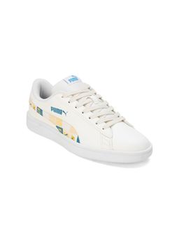 Puma - Smash Classic Psl Kids White Sneakers