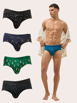 Bummer - Men Cotton Printed Briefs (Pack of 5)