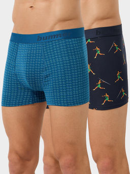 Bummer - Men Multicolor Cotton Printed Trunks (Pack of 2)