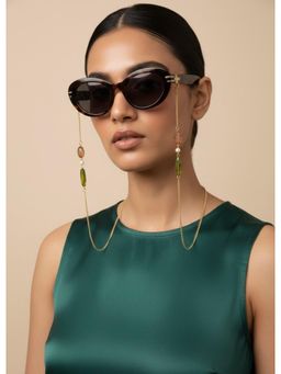 ORNAMAAS - The Olive Blush Chain Eyewear