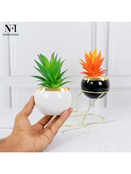 NFI Essentials - Artificial Plants Potted Plants with Decorative Metal Stand