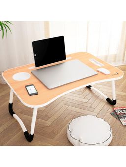 Story@Home - Premium Quality Wooden Foldable Laptop and Study Table - Walnut