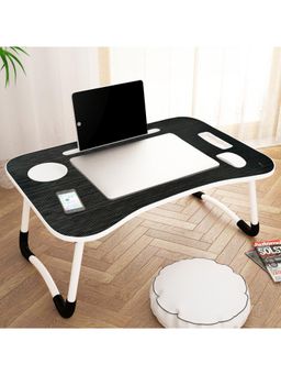 Story@Home - Premium Quality Wooden Foldable Laptop and Study Table - Black