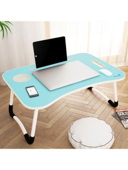 Story@Home - Premium Quality Wooden Foldable Laptop and Study Table - Blue