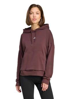 adidas - Women Essentials Small Logo Feel Cozy Brown Hoodie