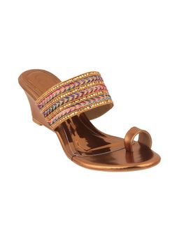 Catwalk - Women T-Straps Wedges Heels - Brown