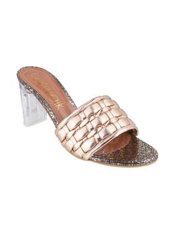 Catwalk - Women Slip-On Sandals Heels - Rose Gold
