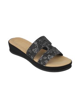 Catwalk - Women Slip-On Sandals Heels - Black