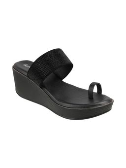 Catwalk - Women T-Straps Wedges Heels - Black