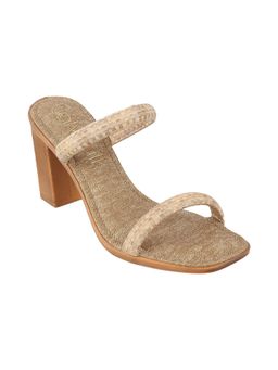 Catwalk - Women Slip-On Sandals Heels - Beige