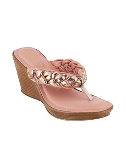 Catwalk - Women T-Straps Wedges Heels - Pink