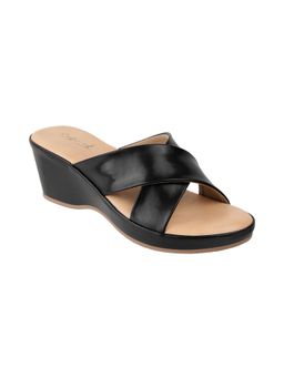 Catwalk - Women Slip-On Wedges Heels - Black