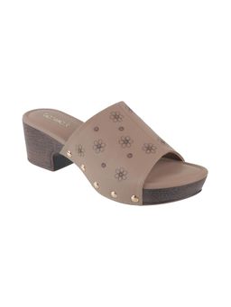 Catwalk - Women Slip-On Sandals Heels - Brown