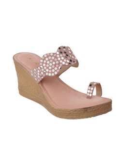 Catwalk - Women T-Straps Wedges Heels - Pink