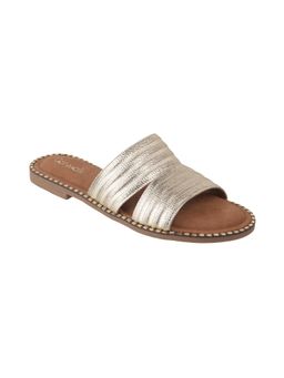 Catwalk - Women Slip-On Flats - Gold