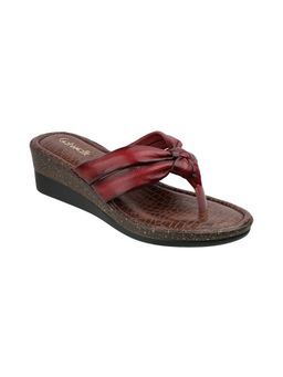 Catwalk - Women T-Straps Wedges Heels - Red