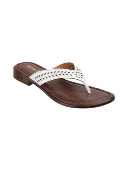 Catwalk - Women T-Straps Flats - White